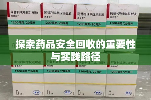 南京探索药品安全回收的重要性与实践路径