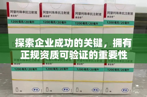 南京探索企业成功的关键，拥有正规资质可验证的重要性