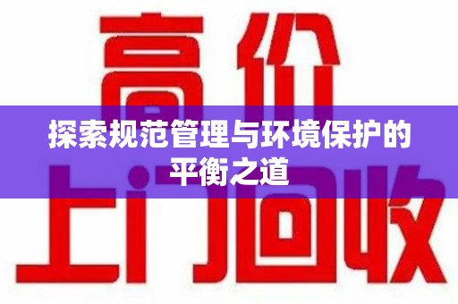 南京探索规范管理与环境保护的平衡之道